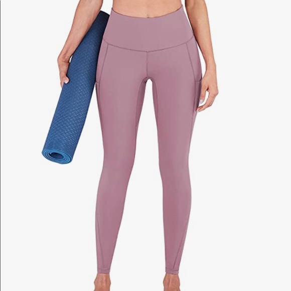 Funani Yoga Leggings with Pockets - Size S - Violet Pink - Picture 1 of 3